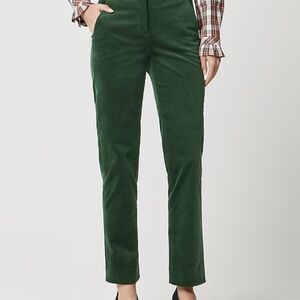 J. Crew Women's Straight Leg Pants in Forest Green